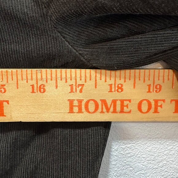 Copper Key Black Corduroy Babydoll Dress M Tiered Cottage Long Sleeve - Picture 6 of 8